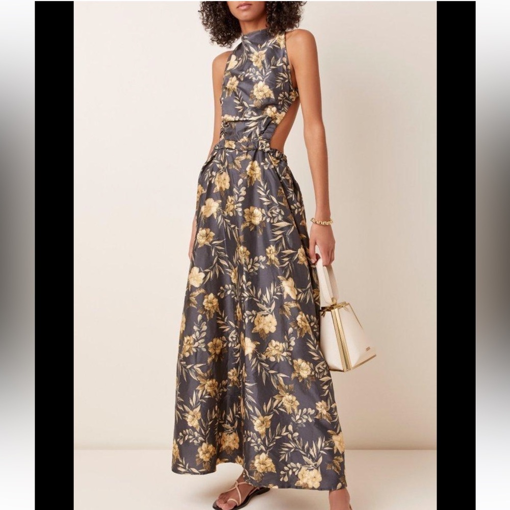 SIR the label Carmen floral print maxi crisscross dress Size 0 (XS)